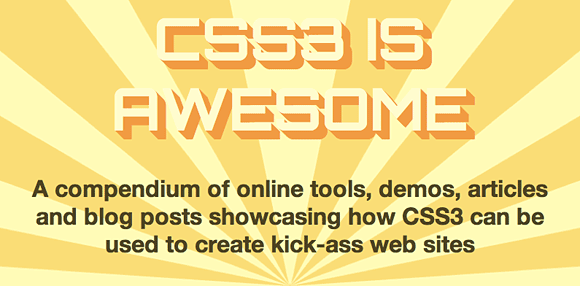 CSS3isawesome.com page header